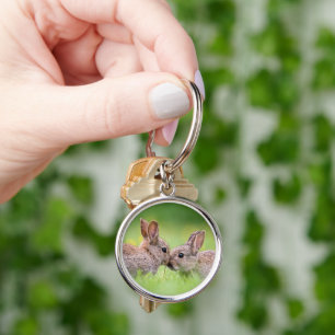 Cutest Baby Animals   Bunny Kiss Keychain