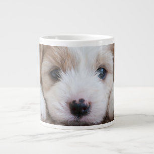 Cutest Baby Animals Cavashon Puppy Large Coffee Mug