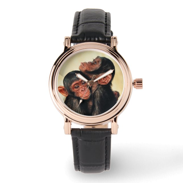 Cutest Baby Animals | Chimpanzee Hug Watch (Front)