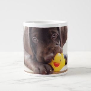 Cutest Baby Animals   Chocolate Labrador Puppy Large Coffee Mug