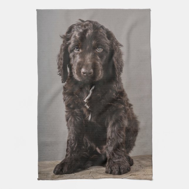 Cutest Baby Animals | Cockapoo Puppy Kitchen Towel (Vertical)