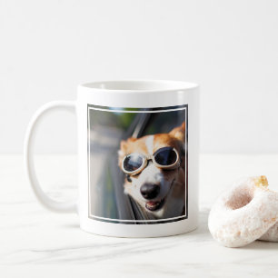 Cutest Baby Animals   Corgi Goggles in the Car Coffee Mug