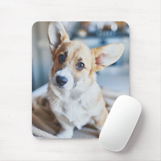 Cutest Baby Animals | Corgi Head Tilt Mouse Pad (With Mouse)