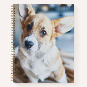 Cutest Baby Animals   Corgi Head Tilt Notebook
