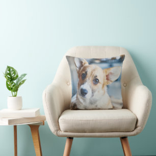Cutest Baby Animals Corgi Head Tilt Throw Pillow