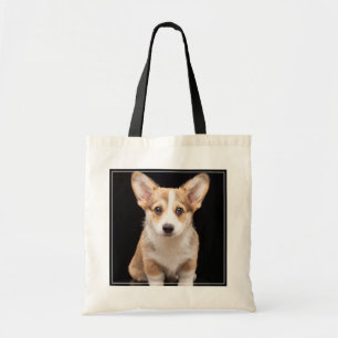 Cutest Baby Animals Corgi Puppy Standing Tall Tote Bag