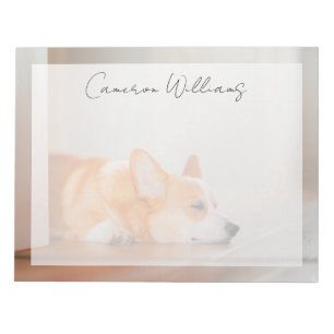 Cutest Baby Animals   Corgi Sleeping Notepad