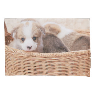 Cutest Baby Animals Corgi Tiny Puppy Pillowcase