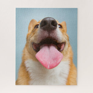 Cutest Baby Animals Corgi Tongue Jigsaw Puzzle