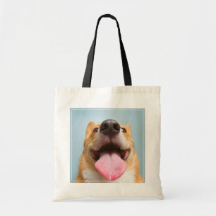 Cutest Baby Animals Corgi Tongue Tote Bag