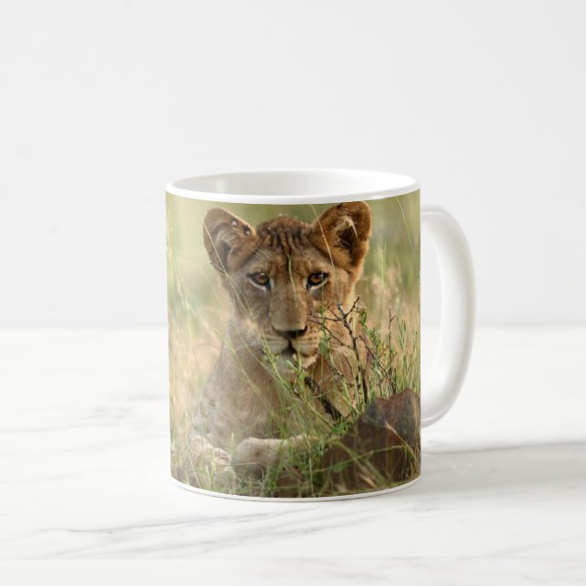 Cutest Baby Animals | Cute Baby Lion Cub Coffee Mug (Front Right)
