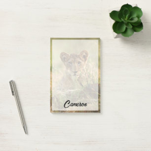 Cutest Baby Animals   Cute Baby Lion Cub Post-it Notes
