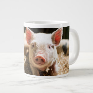 Cutest Baby Animals   Cute Baby Piglet Large Coffee Mug