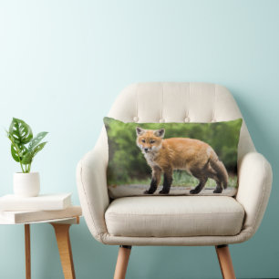 Cutest Baby Animals   Cutey Fox Lumbar Pillow
