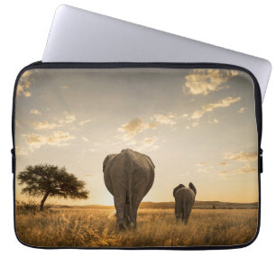 Cutest Baby Animals Elephant Calf & Mother Laptop Sleeve