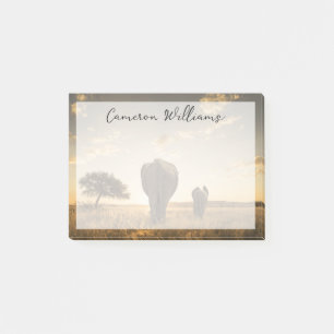 Cutest Baby Animals Elephant Calf & Mother Post-it Notes