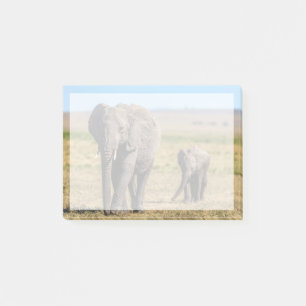 Cutest Baby Animals   Elephant Mother & Baby Post-it Notes