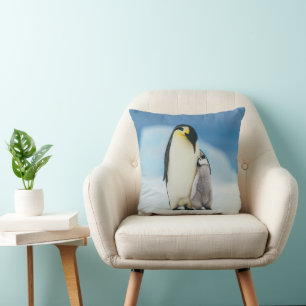 Cutest Baby Animals   Emperor Penguin Chick Throw Pillow