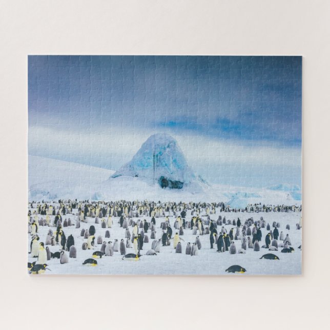 Cutest Baby Animals | Emperor Penguin Colony Jigsaw Puzzle (Horizontal)