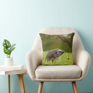 Cutest Baby Animals   European Hedgehog Throw Pillow