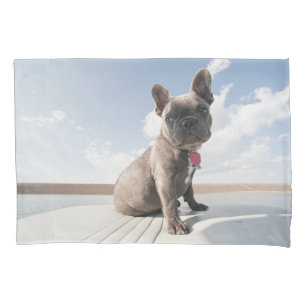 Cutest Baby Animals French Bulldog Boating Pillowcase