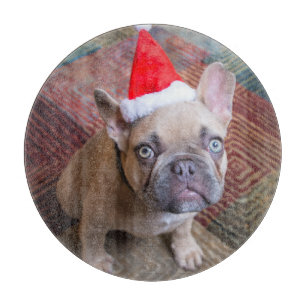Cutest Baby Animals French Bulldog Christmas Cutting Board