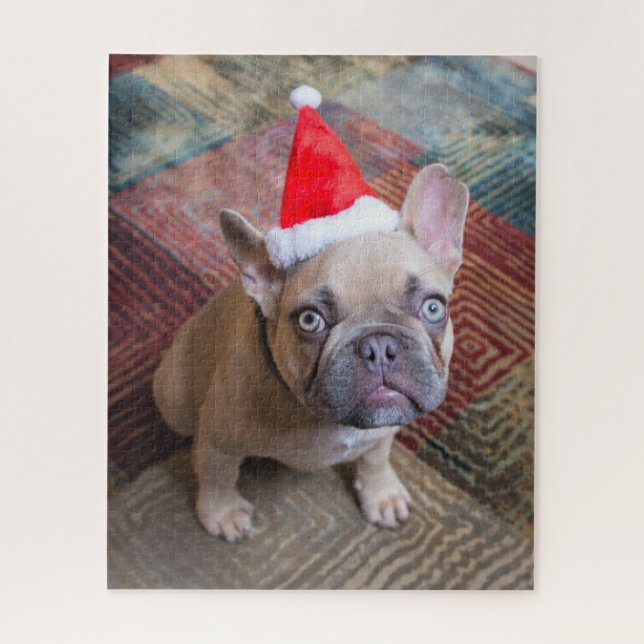 Cutest Baby Animals | French Bulldog Christmas Jigsaw Puzzle (Vertical)