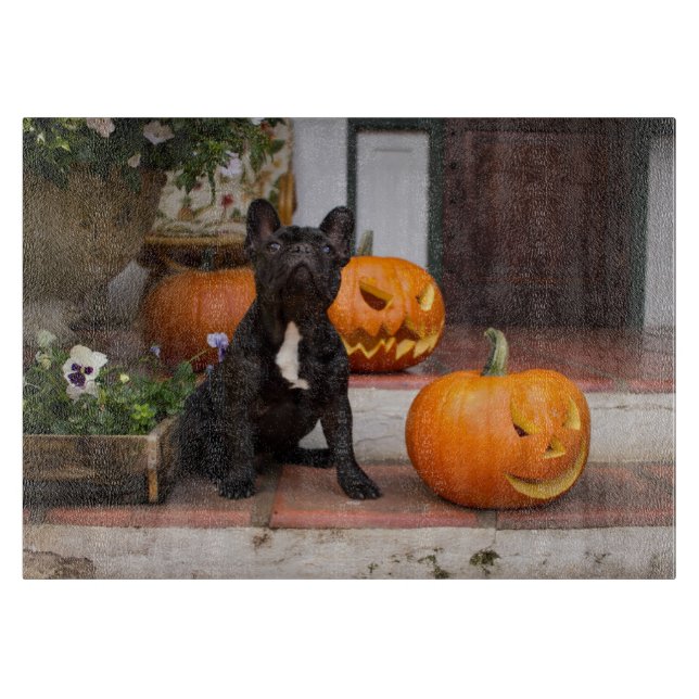 Cutest Baby Animals | French Bulldog Halloween Cutting Board (Front)