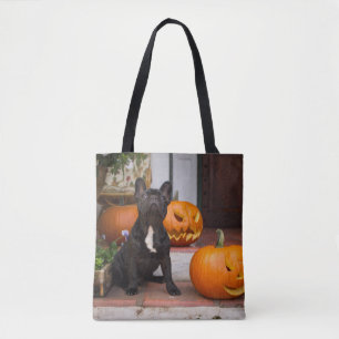 Cutest Baby Animals French Bulldog Halloween Tote Bag