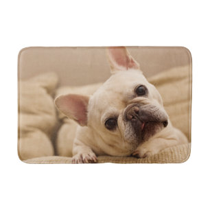 Cutest Baby Animals   French Bulldog Head Tilt Bath Mat