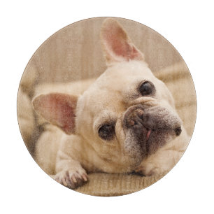 Cutest Baby Animals French Bulldog Head Tilt Cutting Board