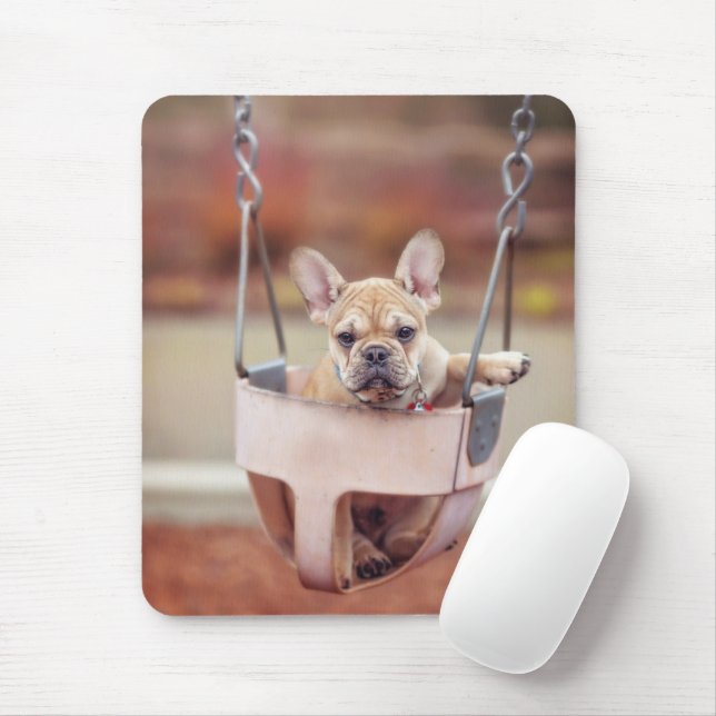 Cutest Baby Animals | French Bulldog Playground Mouse Pad (With Mouse)
