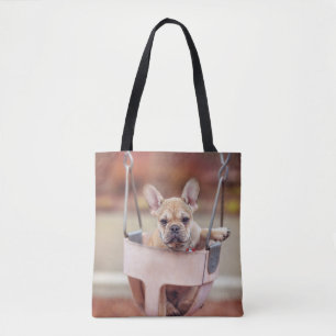 Cutest Baby Animals   French Bulldog Playground Tote Bag
