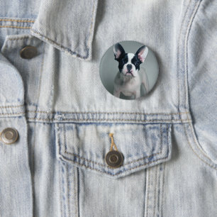 Cutest Baby Animals French Bulldog Puppy 2 Inch Round Button