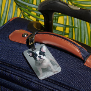Cutest Baby Animals   French Bulldog Puppy Luggage Tag