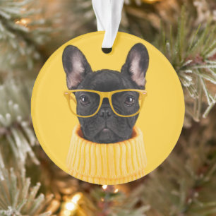 Cutest Baby Animals French Bulldog Sunglasses Ornament