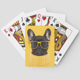 Cutest Baby Animals French Bulldog Sunglasses Playing Cards