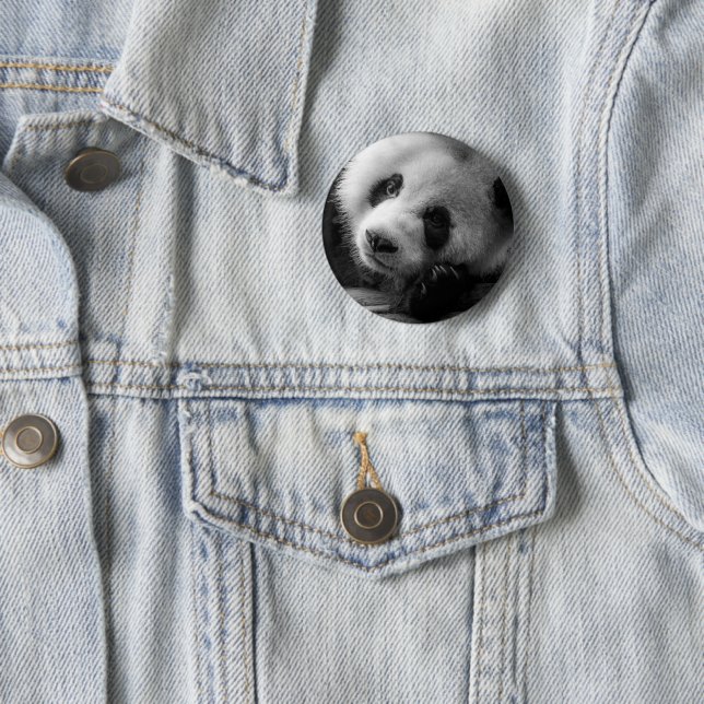 Cutest Baby Animals | Giant Panda Bear Cub 2 Inch Round Button (In Situ)