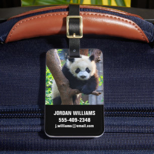 Cutest Baby Animals   Giant Panda Cub Luggage Tag