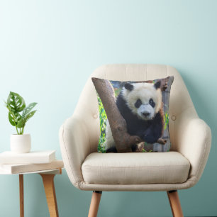 Cutest Baby Animals Giant Panda Cub Throw Pillow