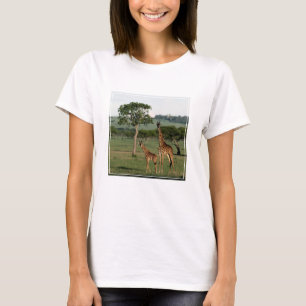 Cutest Baby Animals   Giraffe Calf & Mama T-Shirt