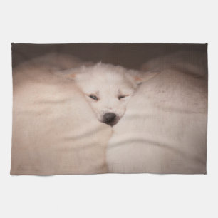 Cutest Baby Animals Golden Retriever Snuggle Kitchen Towel