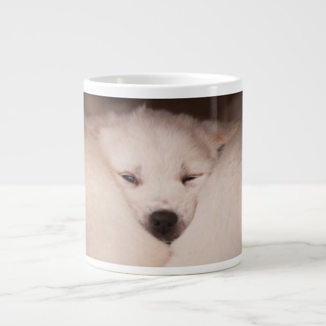 Cutest Baby Animals | Golden Retriever Snuggle Large Coffee Mug (Front)