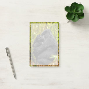 Cutest Baby Animals Gorilla & Baby Post-it Notes