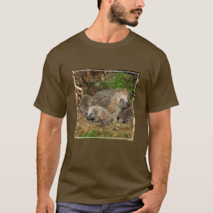 Cutest Baby Animals Hedgehog Family T-Shirt