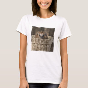 Cutest Baby Animals   Hedgehog in a Basket T-Shirt