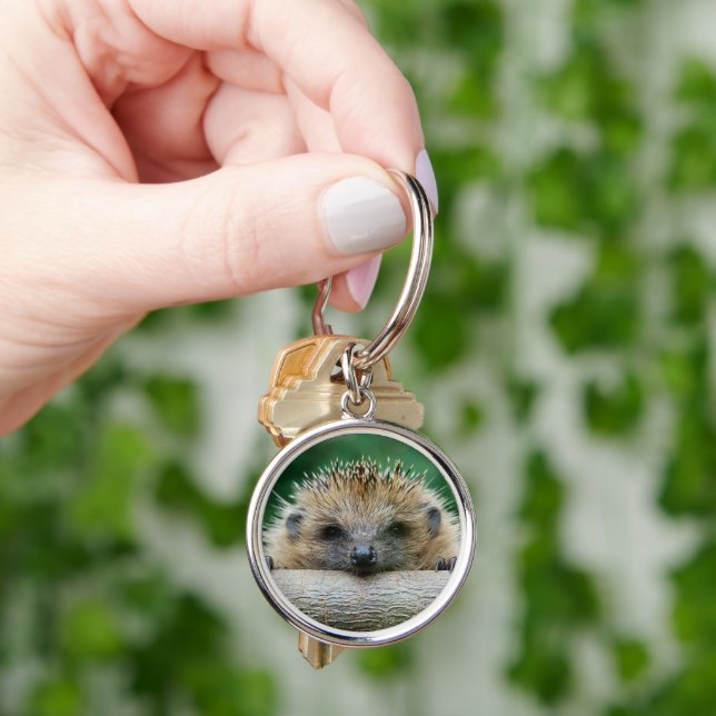 Cutest Baby Animals | Hedgehog Smile Keychain (Hand)