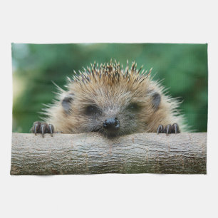 Cutest Baby Animals Hedgehog Smile Kitchen Towel