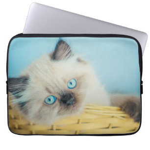 Cutest Baby Animals Himalayan Seal Point Cat Laptop Sleeve