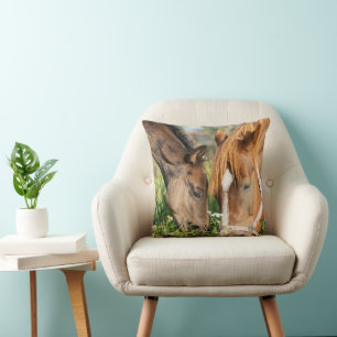 Cutest Baby Animals   Horse Colt Throw Pillow